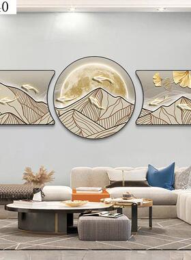 新中式挂画客装饰画餐厅墙挂关装IMQ玄饰厅画