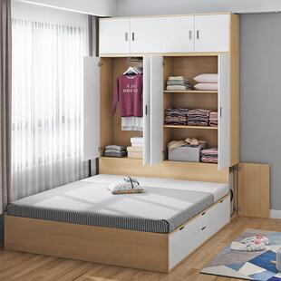 小户型床榻榻米衣组合储衣柜床多功能床柜76394柜一体物踏踏米床