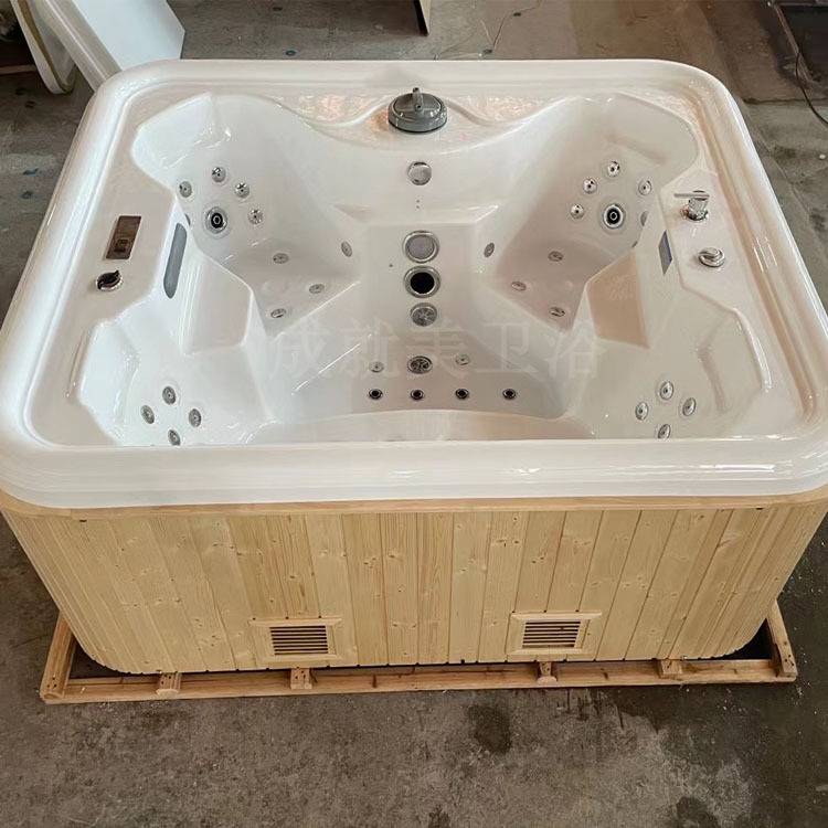 4人户外浴缸亚克力缸恒温缸按摩大池泡澡浴池spa pools hot tubs