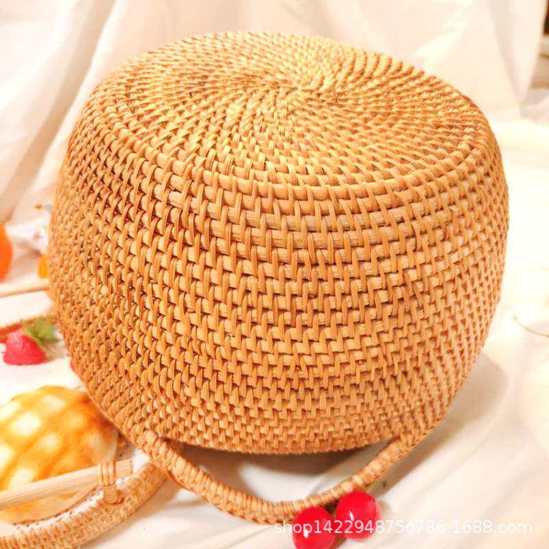 越南藤编脏衣服秋桶浴室家用饰收纳筐装编筐花篮手IXB工织手提杂