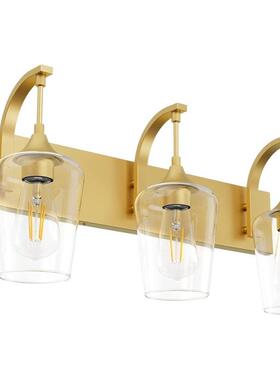 灯式复古工业风美黑色创意壁壁OOM挂式照明玻璃浴室妆梳柜镜前灯