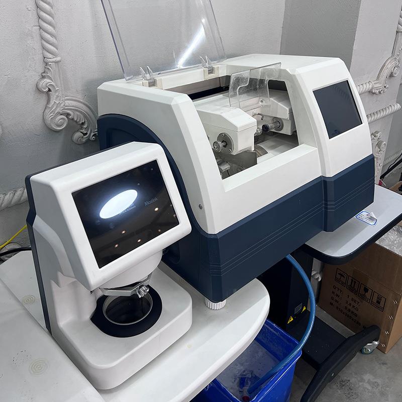 M150Lo-1板000二维全自动免模磨边机眼镜磨片磨o边打设备