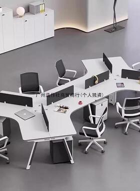 E0环保公司职员公492桌简办约办现代多人位办公家具工作位员工桌