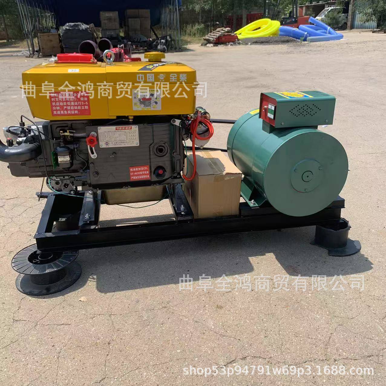 柴油发电1机3KW58012215204千瓦三相380YBKV单相220V双用电球