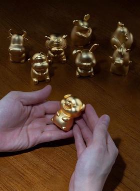 S588二生摆件全套12生肖鼠蛇铜肖牛虎兔龙马羊猴十F75957S7鸡狗猪