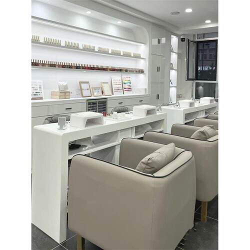 尚网红美约甲KYN桌椅套装简韩式济型美甲店经桌子日式单双时人美