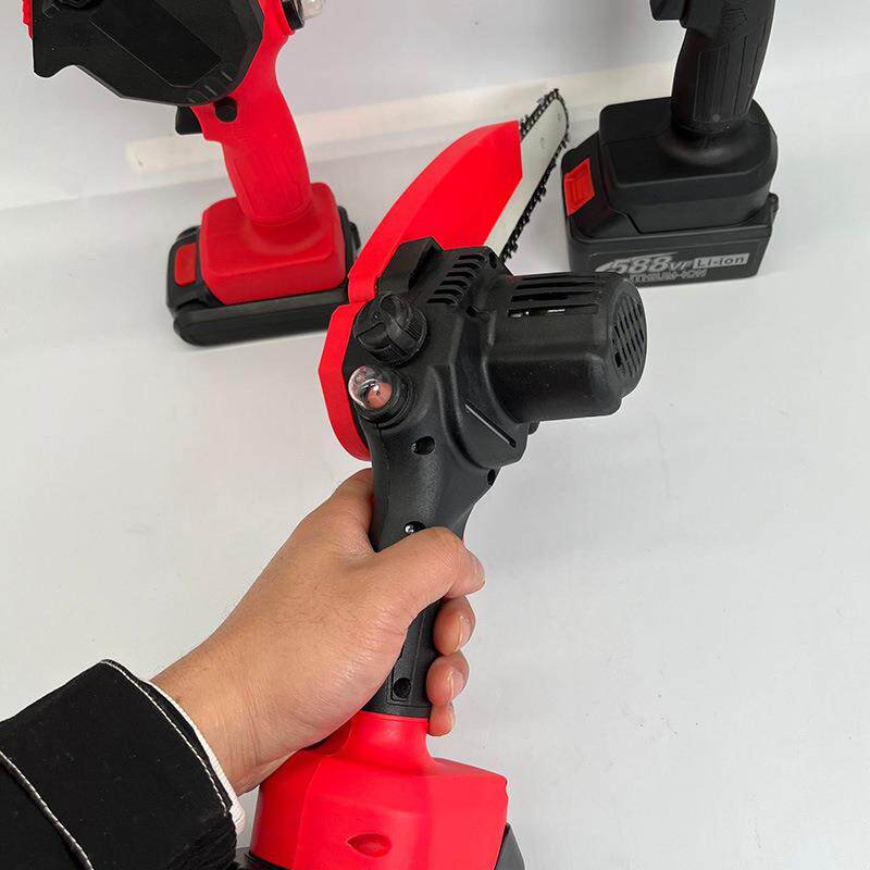 手持8寸充电无线你电锯便无品牌/携锂电锯电动锯伐林木迷锯家园用