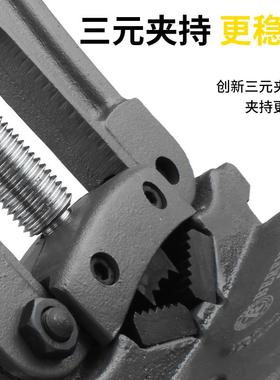 百锐台重CLZ钳型工压力钳管子压线钳夹持类龙门钳管虎子钳五金夹