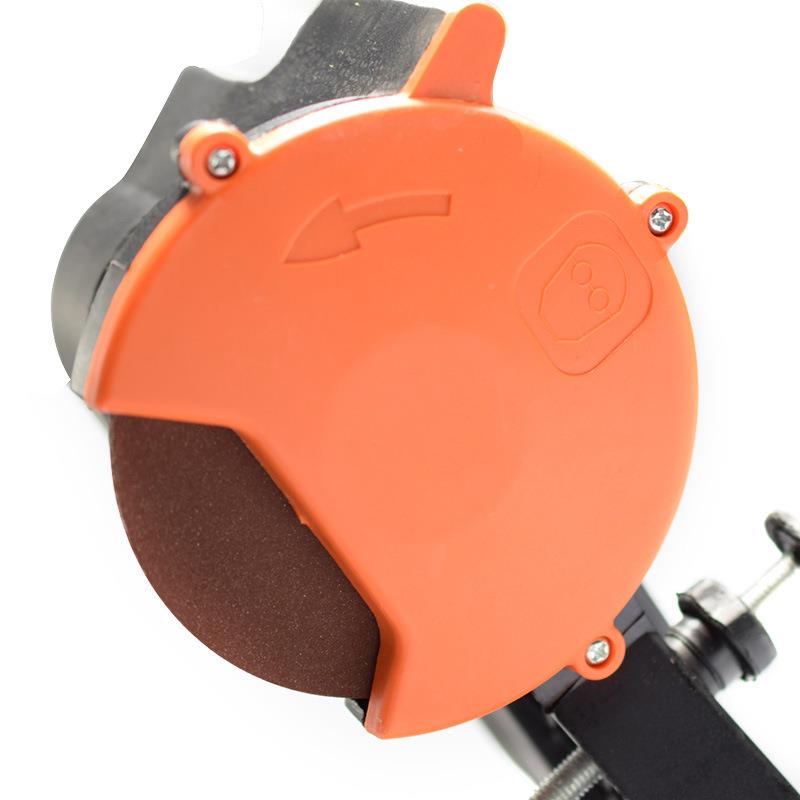 新款油锯油锯链机磨链汽条电磨链锯电动磨KDK机链条器橙色