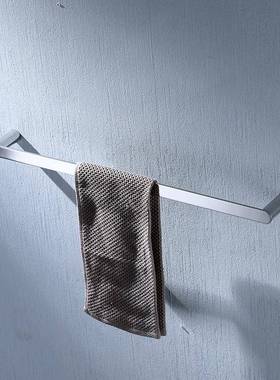 约EUT高雅毛巾简杆单杆五挂件卫生间挂毛巾架免打孔浴室金浴巾铜