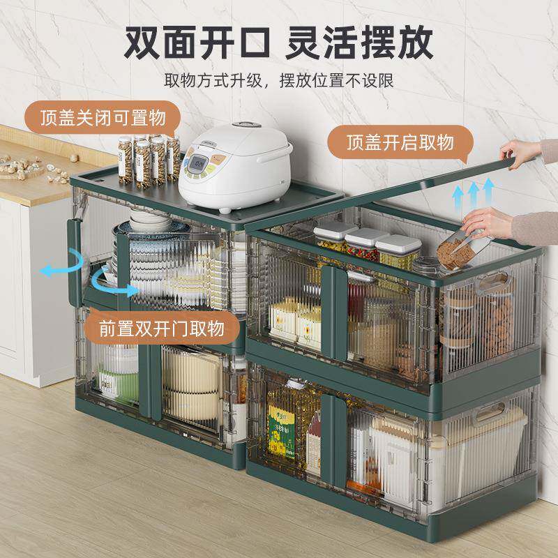免服安装防尘折用叠收纳盒宝宝衣整YX-HE042理箱塑料家纳衣物多层
