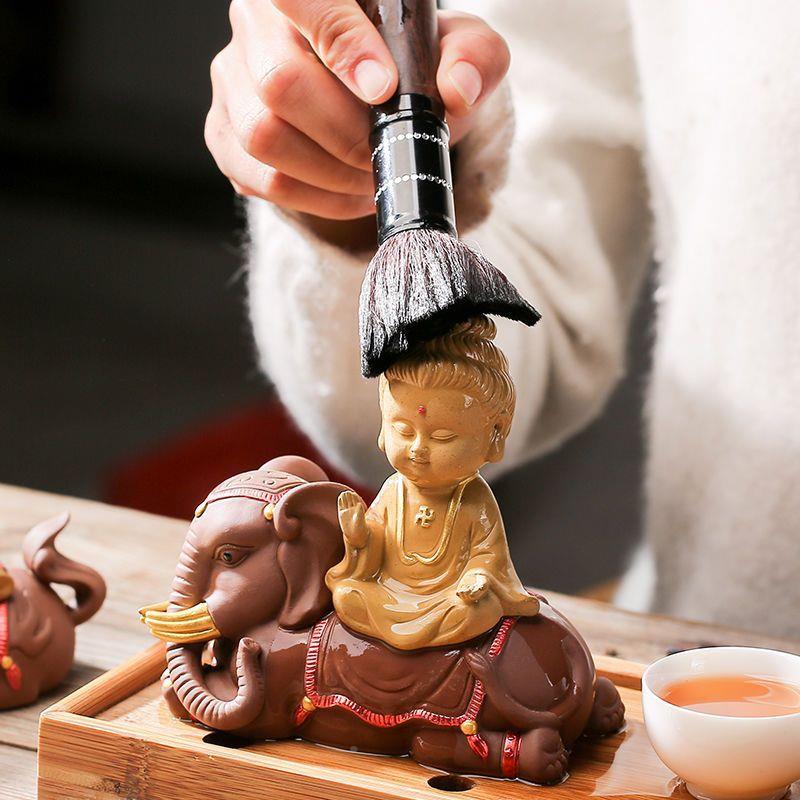 紫招财茶宠摆件可养西方三摆件茶具茶桌茶砂盘茶台茶艺圣502230ZH