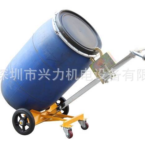 DE450 咬嘴油桶小车 450KG手推油桶车 鹰嘴油桶车 手拉油桶搬运车