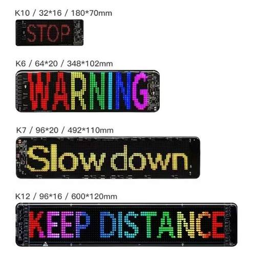 ZBG交车侧窗ED广告屏无线LAP公P表情显示屏汽车后窗告LED广柔性软