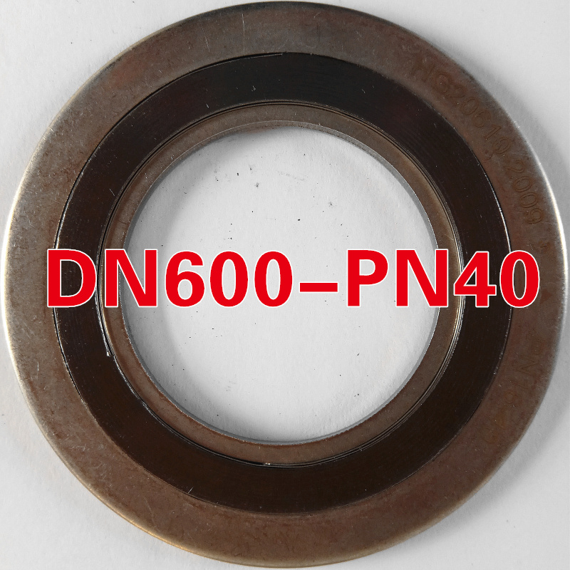 直销标准DN600-PN40石墨四氟金属缠绕垫片304不锈钢内.外环型碳钢