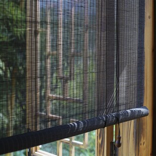 竹帘窗帘卷帘家用阳台遮阳帘民宿茶室办公L隔断竹帘子中式竹帘卷