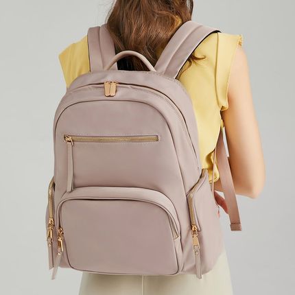 2023新款休闲女式双肩包时尚简约笔记本电脑手提旅行背包书包