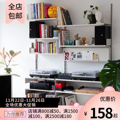 层隔搁板北欧简约多层书架客厅卧办公室金属墙壁挂V606置物架