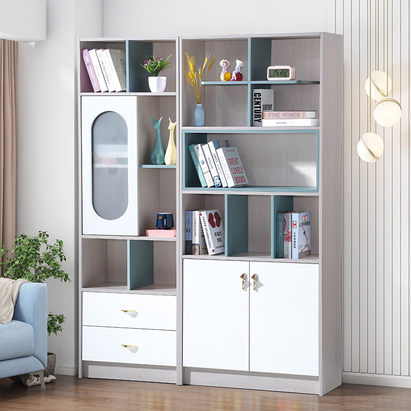 简约现代落地书架客厅卧室家用学生组合置物架儿童简易书柜省空间,住宅家具,儿童书柜,淘宝优惠券,粉丝福利购,淘宝优惠卷