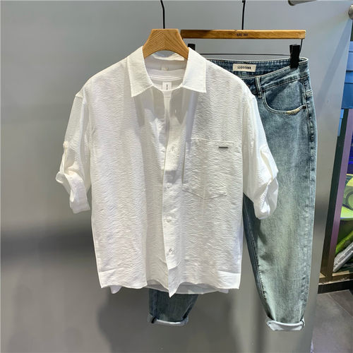 山形夏季新款薄款暗纹提