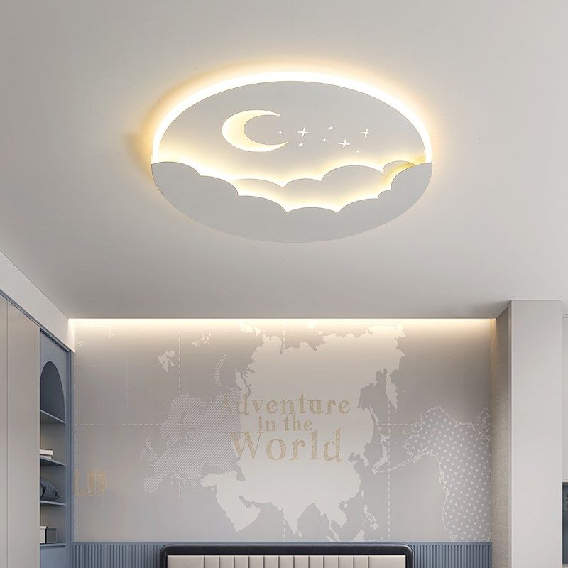 卧室吸顶灯现代简约大气日出主卧房间餐厅书房儿童房新款led灯具