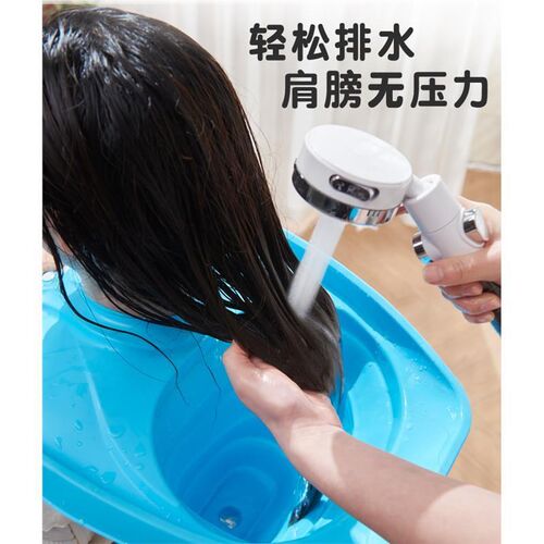 洗头盆孕妇老人仰头洗发卧床平躺加厚折叠坐式月子免弯腰洗头神器