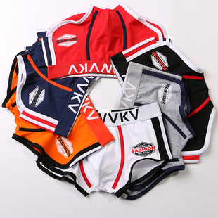 薄款 纯棉夏季 四角裤 透气舒适青年个性 衩 男士 潮流男生平角短裤 内裤