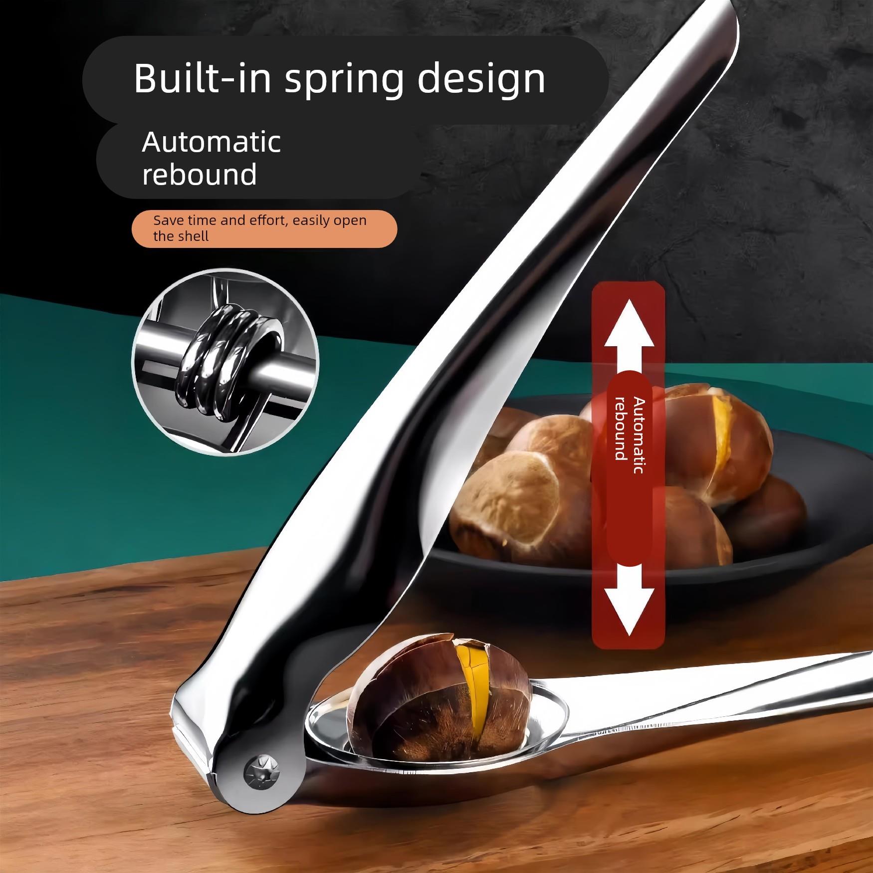 德国板栗开口器剥栗子神器去皮器切生板粟剥壳机拨锥栗专用开口夹