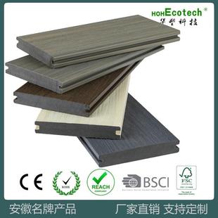 木塑WPC地板二代实心共挤138 修板防腐 23环保塑木材料园林室外装