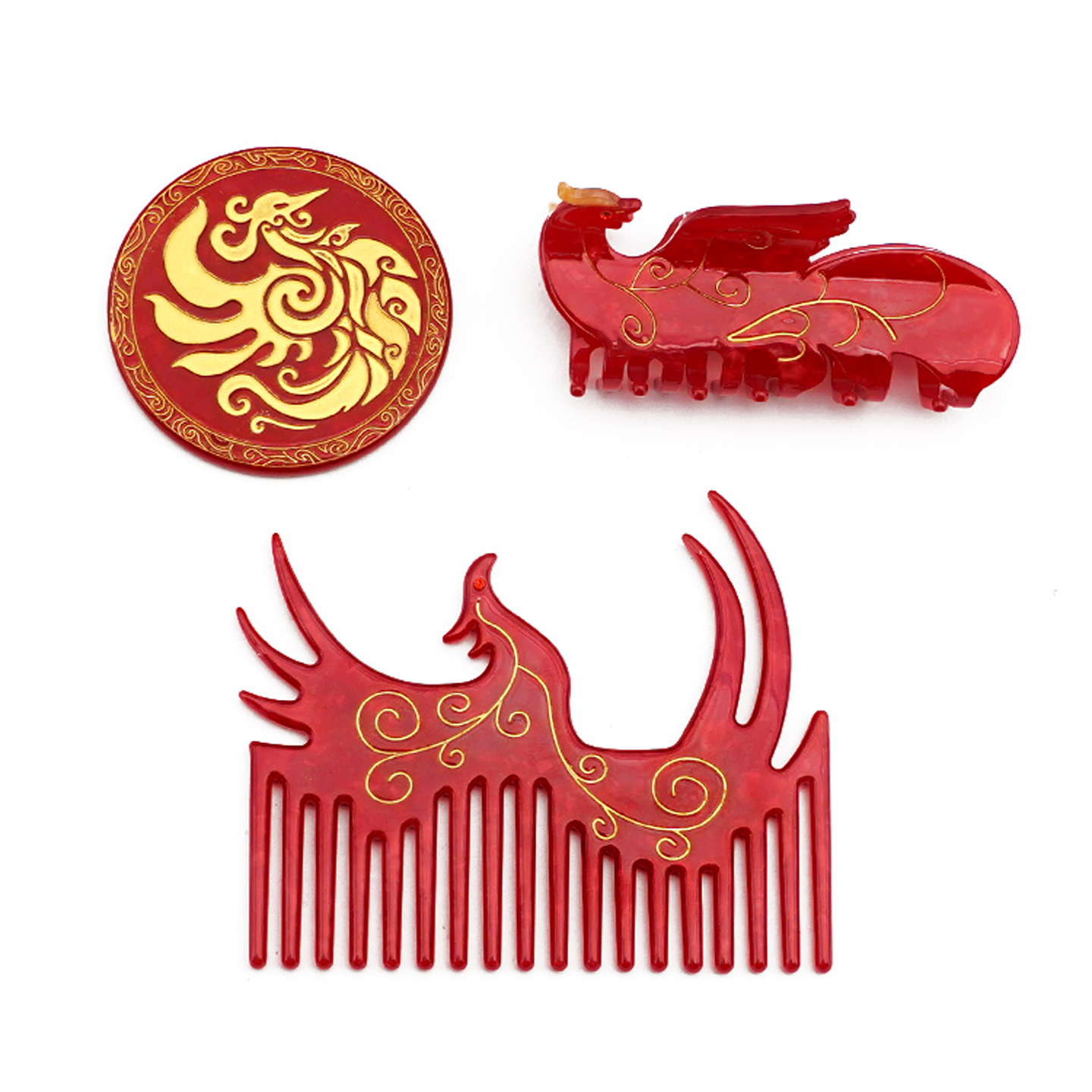 URRYKID红色发饰套装结婚礼物