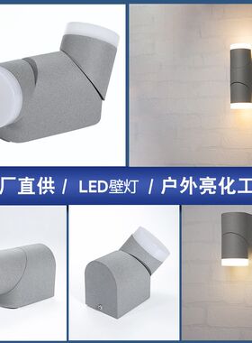 户外壁灯过道楼梯阳台浴室楼梯墙壁挂灯室外防水感应庭院装饰射灯