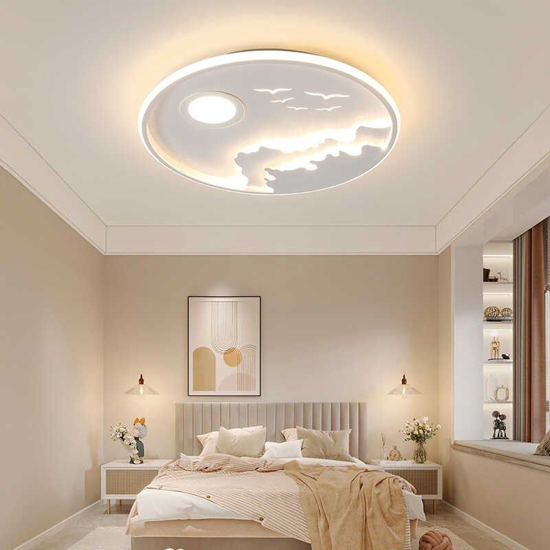 全光谱护眼ledk圆形吸顶灯卧室灯现代简约2024年新款房间书房灯具