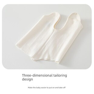 3月上衣 婴幼儿护肚0 新生婴儿衣服宝宝背心52码 春秋a类纯棉无袖