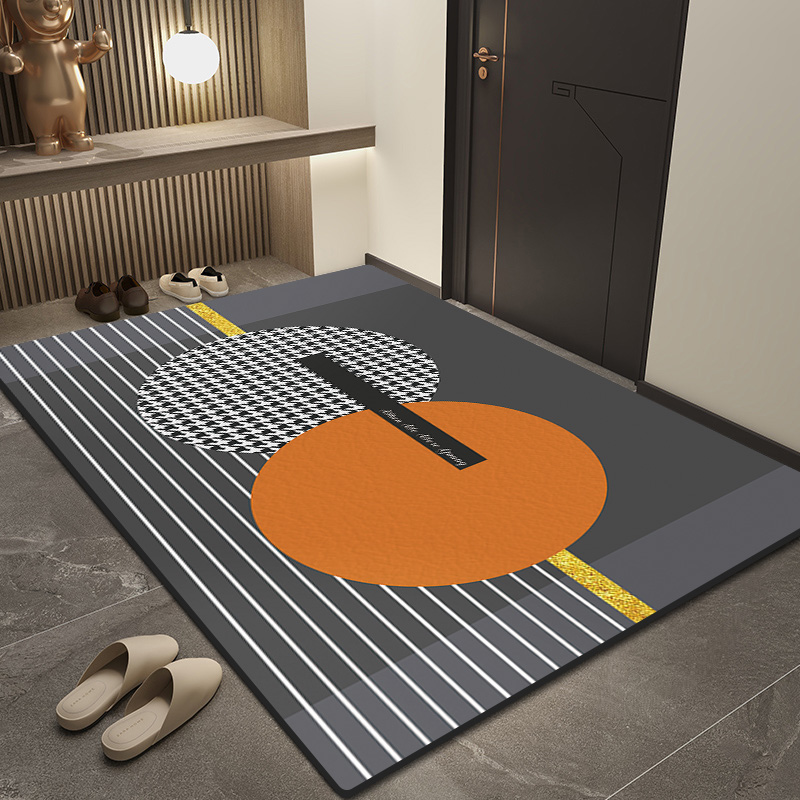 入户门地垫耐脏免洗玄关地毯家用高端简约进门垫子耐磨吸尘脚垫xi