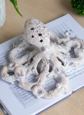 欧式海洋装饰动物鱼摆件样板房书房客厅电视柜桌面软装艺术品摆设