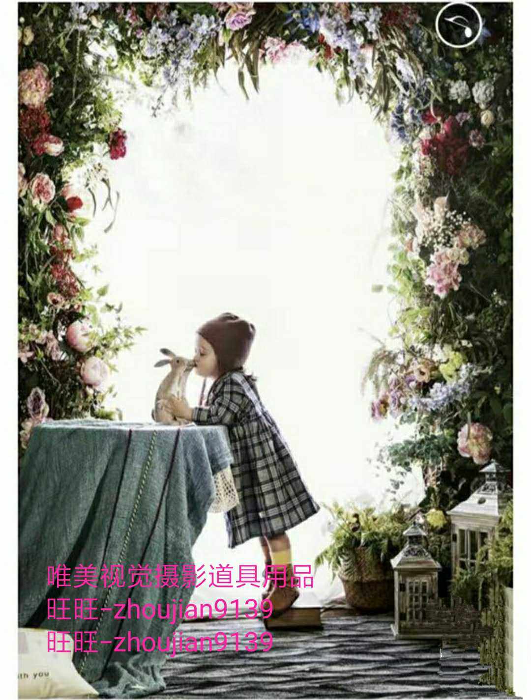 新款儿童实景摄影棚装修制作韩式北欧简约无闪棚店面设计制作