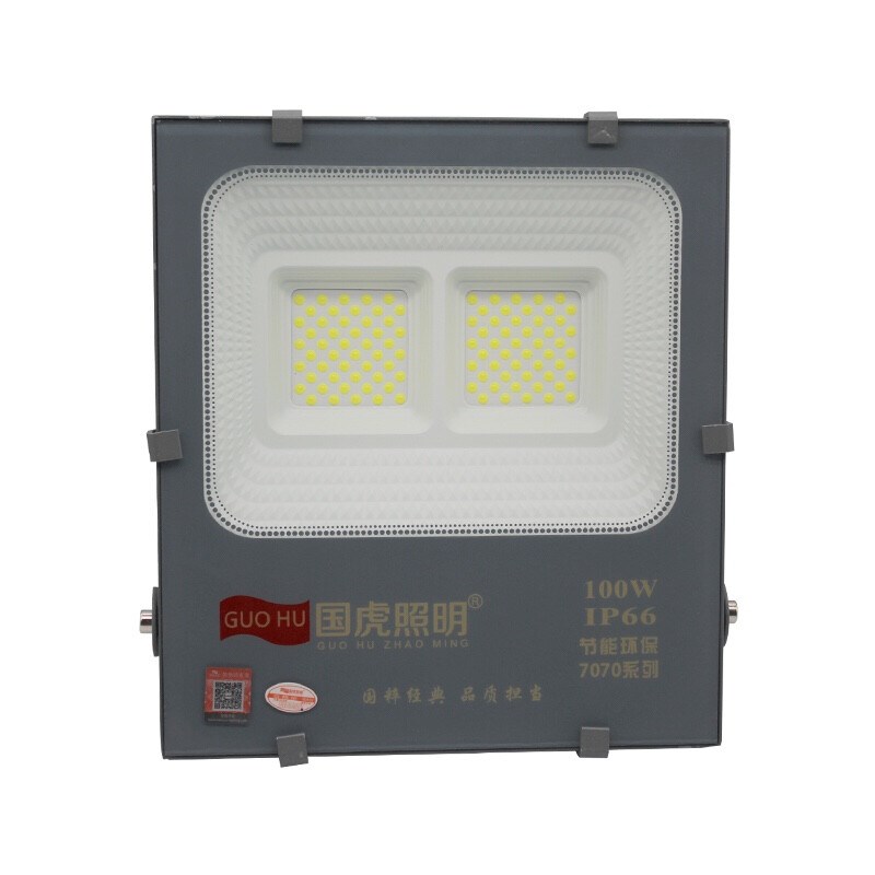 新品国虎led投光灯户外防水游泳池球场大功率射灯工地仓库200W照