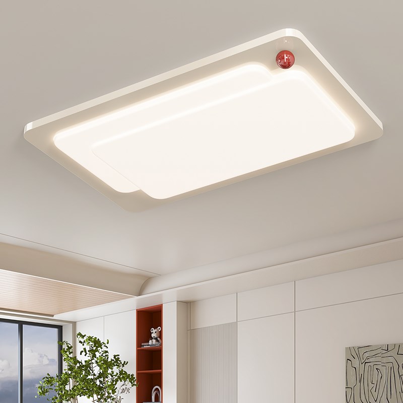 奶油风客厅灯led吸顶灯北欧创意个性护眼全光谱卧室房间灯