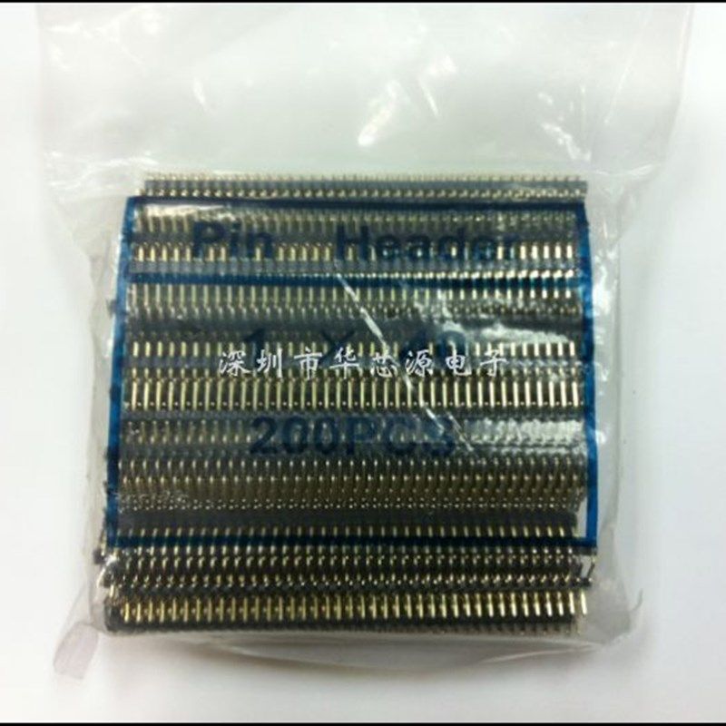 单排针 弯针 1*40P 2.54mm间距 一包200条,电子元器件市场,连接器,淘宝优惠券,粉丝福利购,淘宝优惠卷