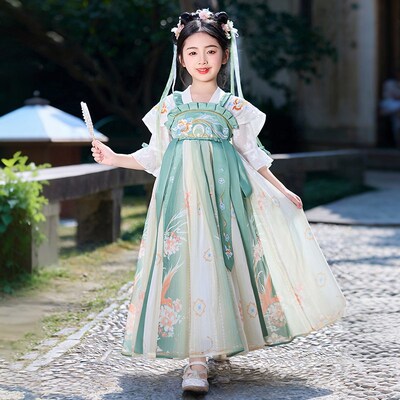 汉服女童2025新款儿童夏季古风超仙公主裙小女孩夏款唐装国风古装