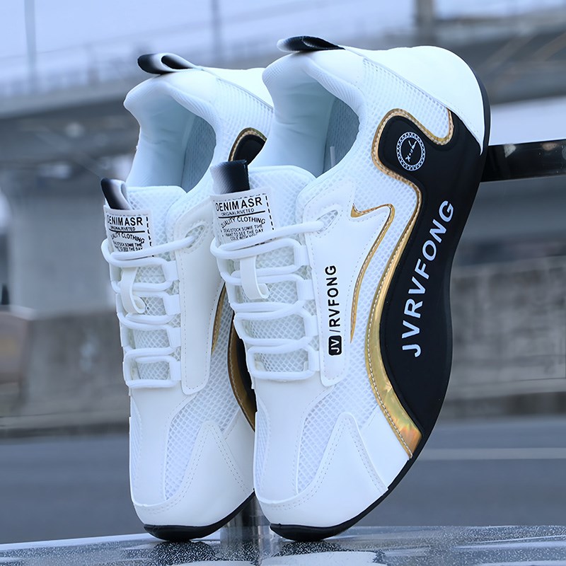 高档男鞋春夏季新款时尚运动休闲跑步鞋透气网面鞋子男增高老爹鞋