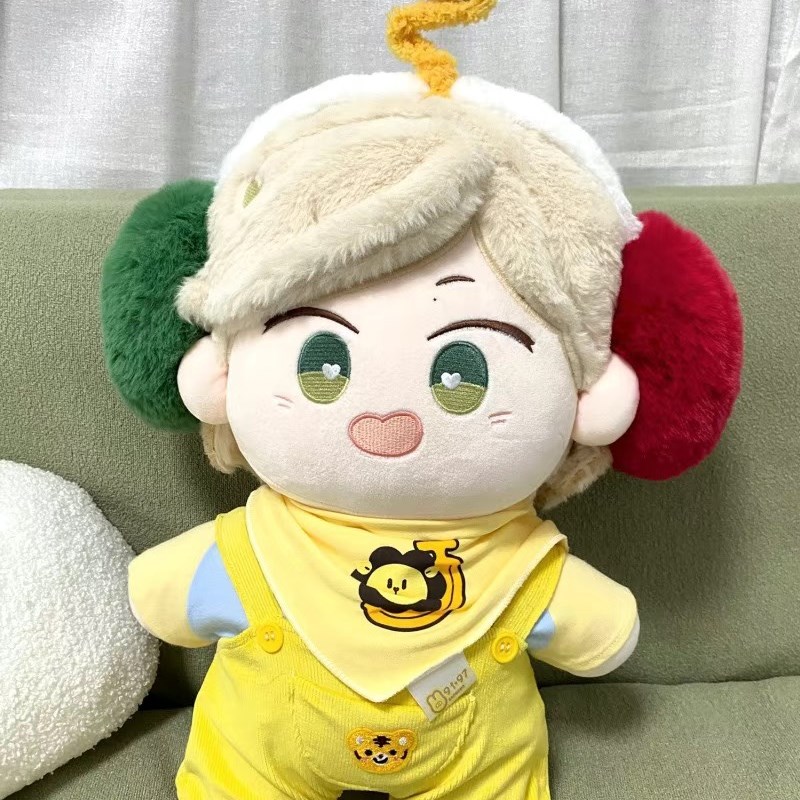 现货40cm娃衣正常体胖体坐姿棉花娃娃衣服背带裤套装一番赏可穿