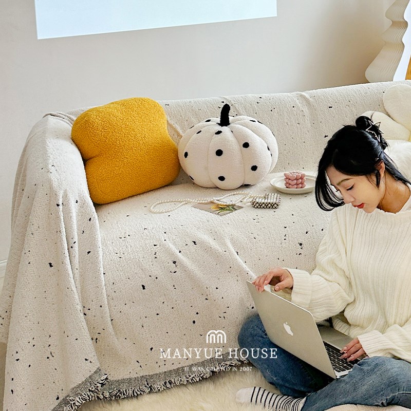 蔓越家 自主设计 沙发巾极简风客厅一片式沙发套罩巾防猫抓沙发垫