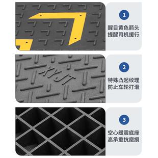 斜板坡垫台阶垫实心门槛路沿坡汽减速带车门口橡胶马路牙子上坡垫