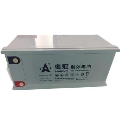 奥冠6-GFMJ胶体免维护12V200AH太阳能光伏专用大容量蓄电池折叠
