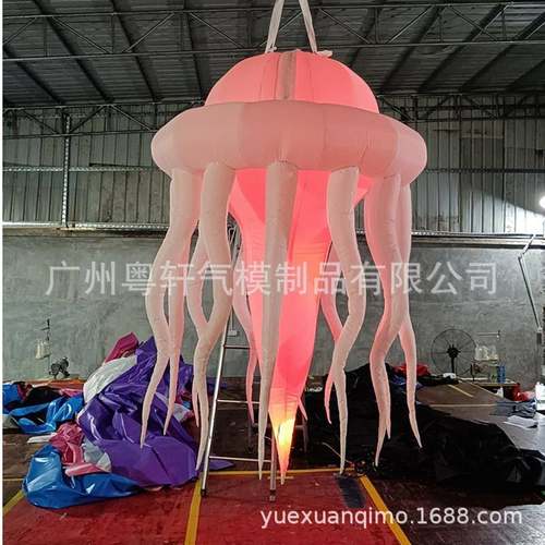 水母纸灯笼装饰海洋馆布置挂饰主题道具海洋吊顶商场橱窗灯笼陈装