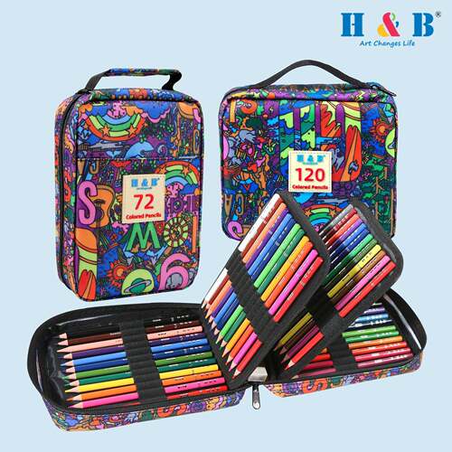 H&B72色120色油性彩铅套装绘画绘图铅笔专业美术用品