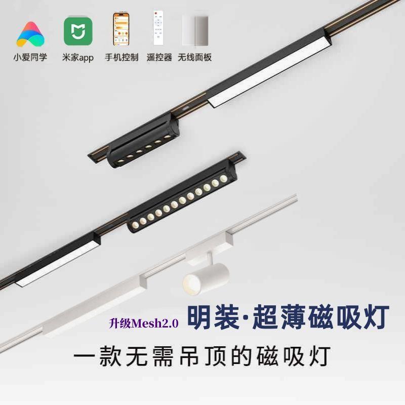 78超薄无主灯吊顶33收藏照明搭配不客厅磁吸轨道灯人明装白色