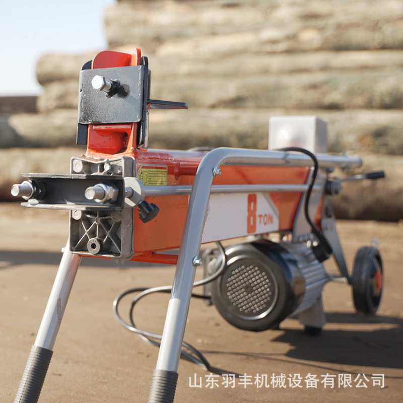 8T小型家用劈柴机电动液压劈木机全自动劈柴神器破柴机农村砍柴