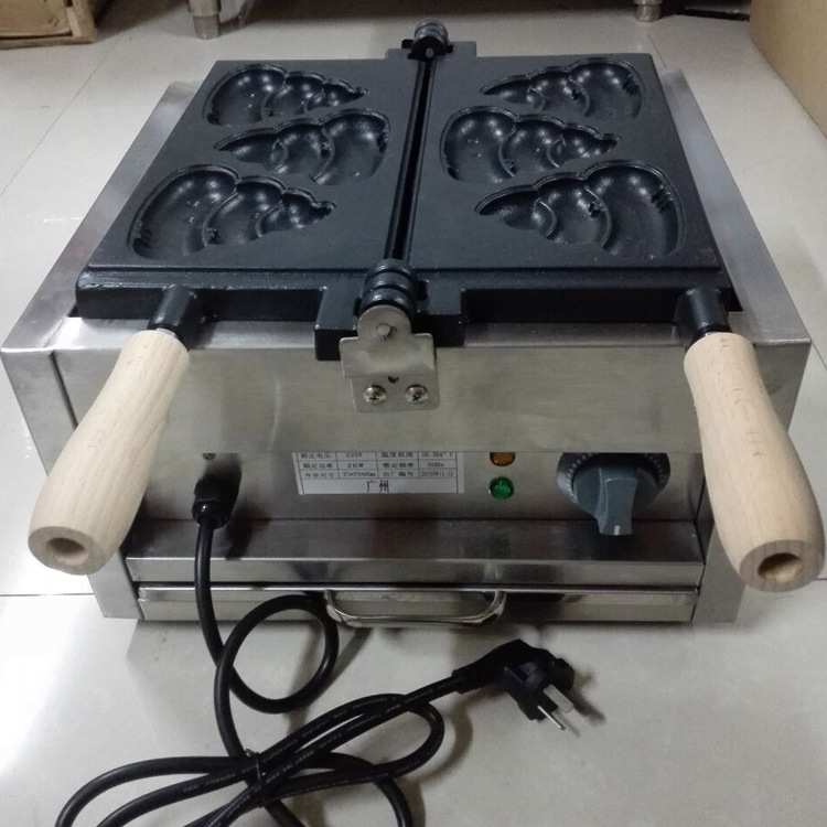 杰亿电热鲷鱼烧机便便烧机器商用烤饼机鱼五谷鱼小鱼饼机FY-1103C